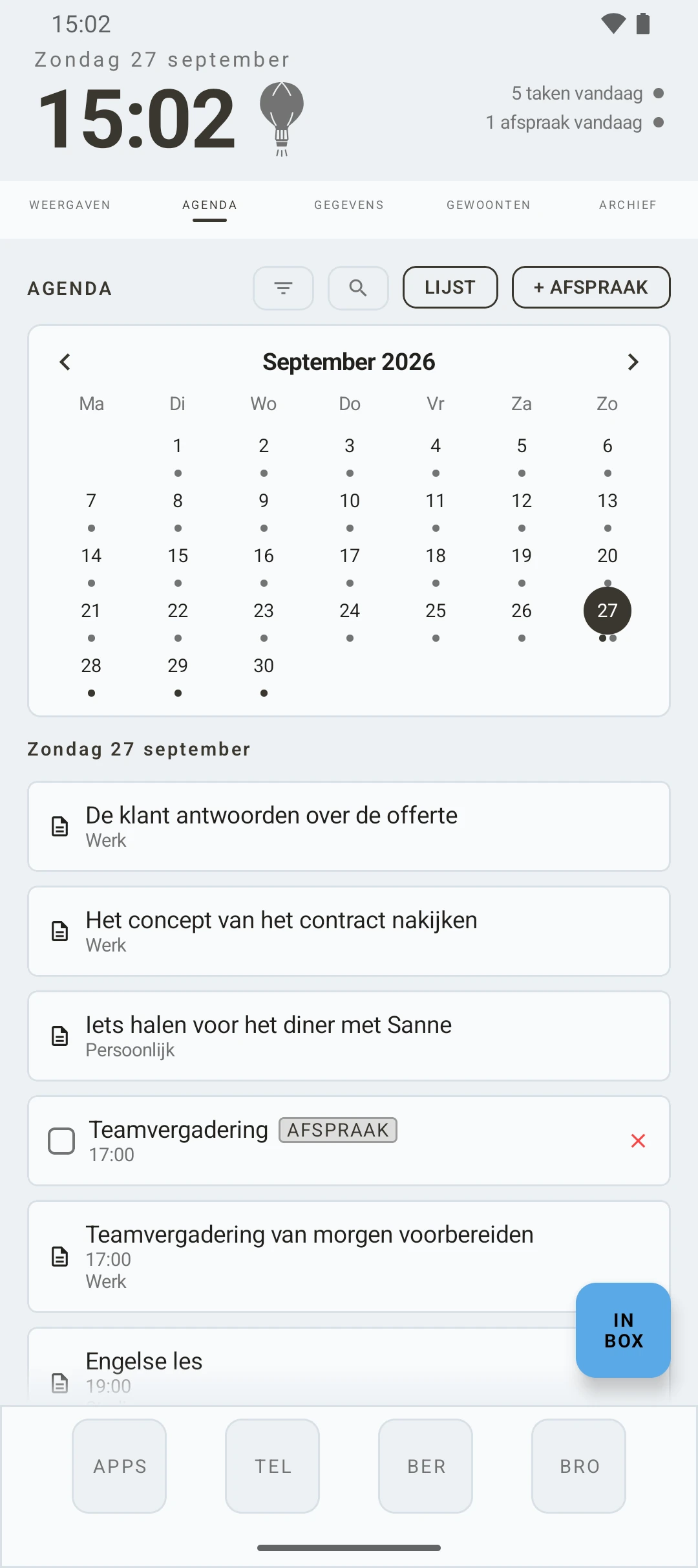 duqe — agenda van de maand