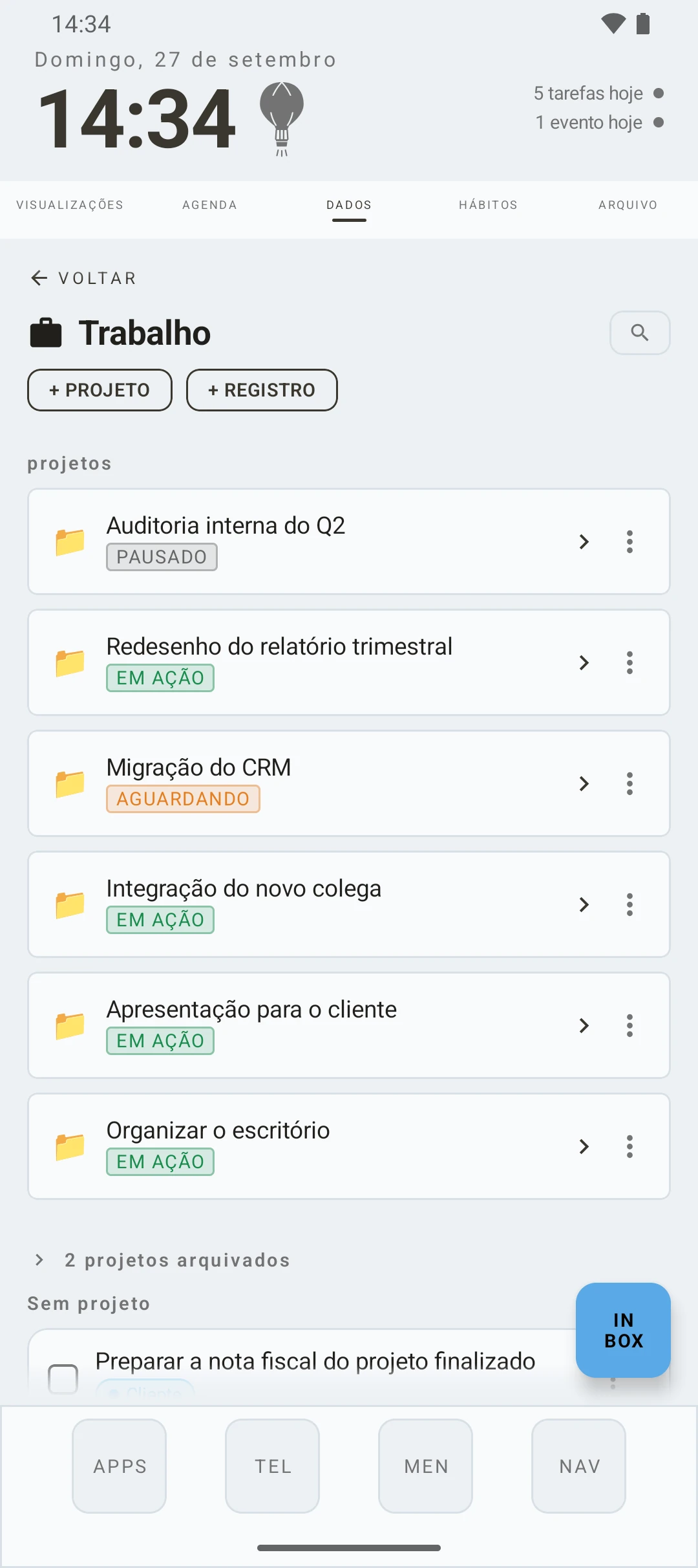 duqe — projetos de um banco de dados